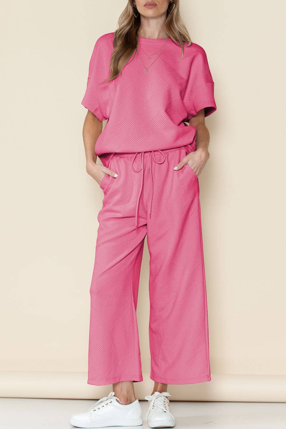 LDC Textured Loose Fit Set - Buttercup Lynne Boutique