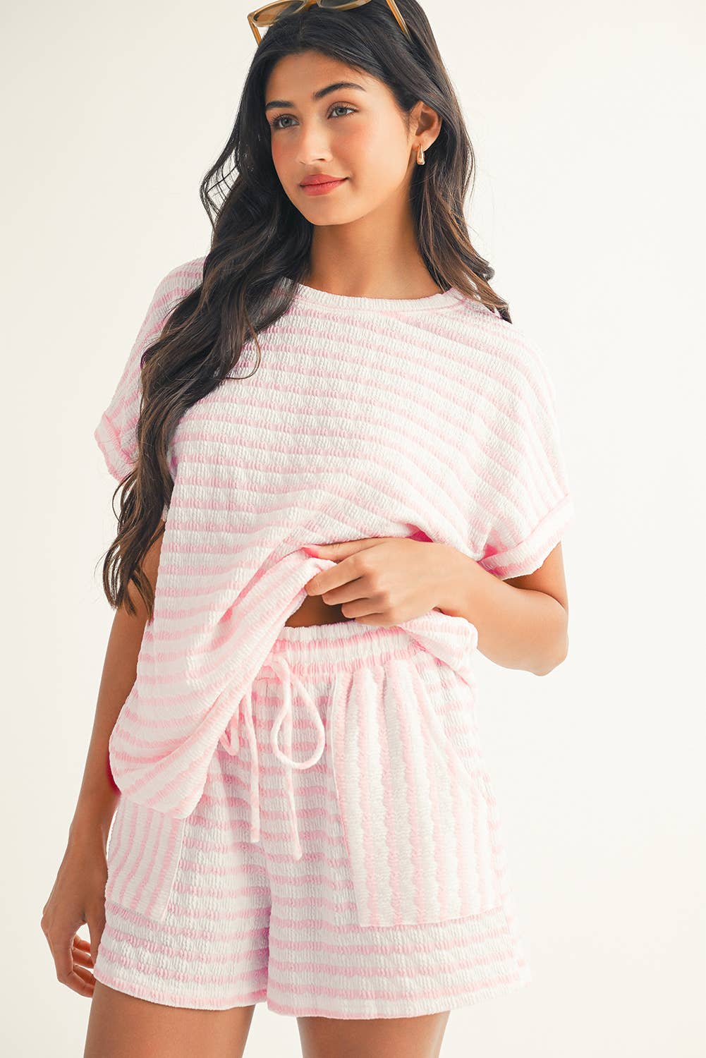 LDC Daily Shift Stripe Print Set - Buttercup Lynne Boutique