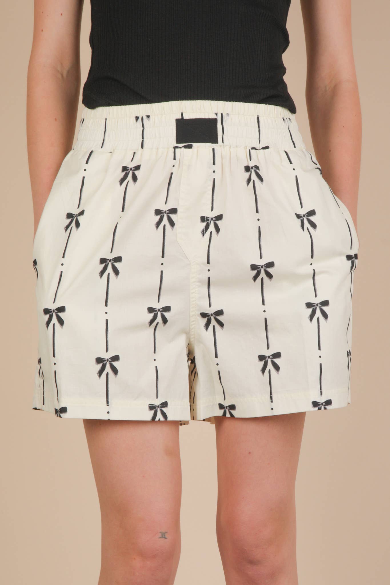 NP70904 Leopard & Bow Printed Boxer Shorts - Buttercup Lynne Boutique