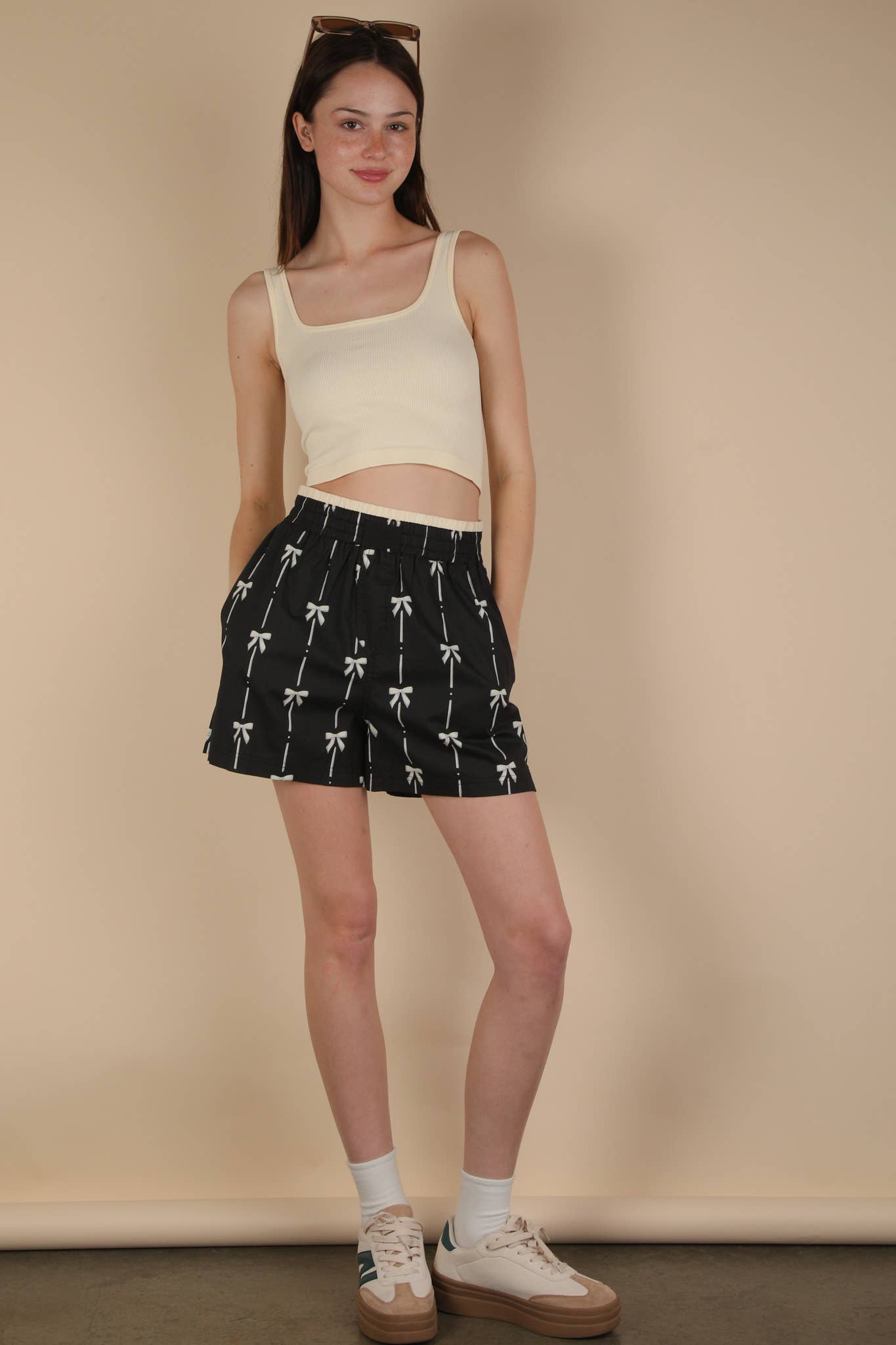 NP70904 Leopard & Bow Printed Boxer Shorts - Buttercup Lynne Boutique