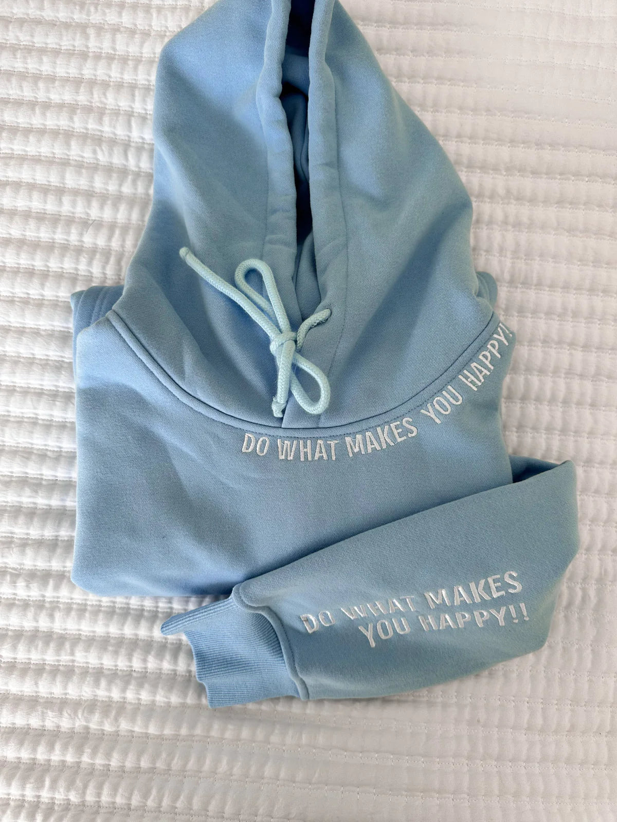 Do What Makes You Happy Hoodie - Ocean Blue - Buttercup Lynne Boutique