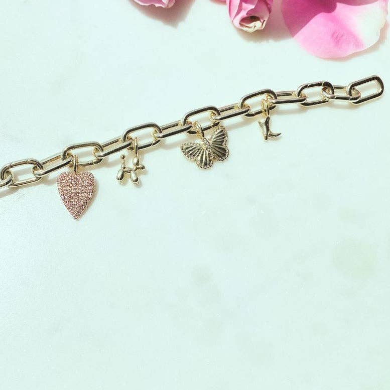 All For You Token Charm Bracelet - Buttercup Lynne Boutique