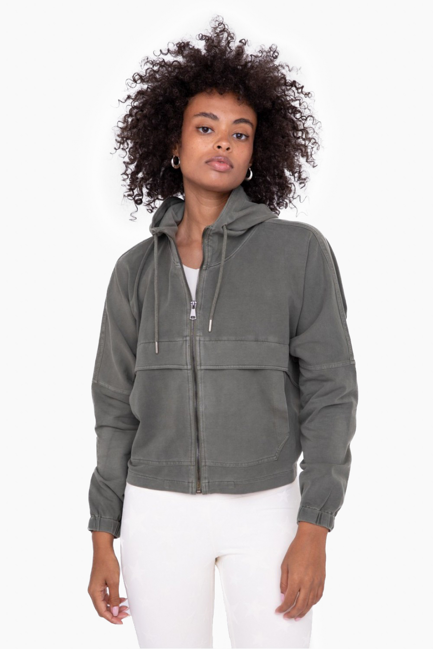 On The Cozy Side Utility Denim Jacket - Buttercup Lynne Boutique