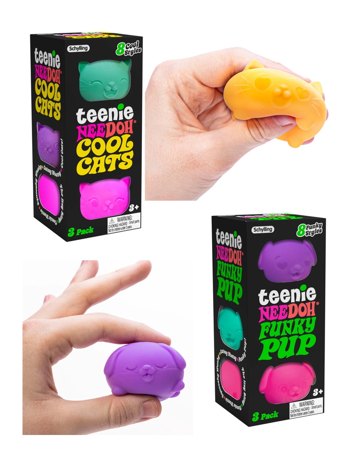 NeeDoh Teenie Cool Cats Mystery - Buttercup Lynne Boutique