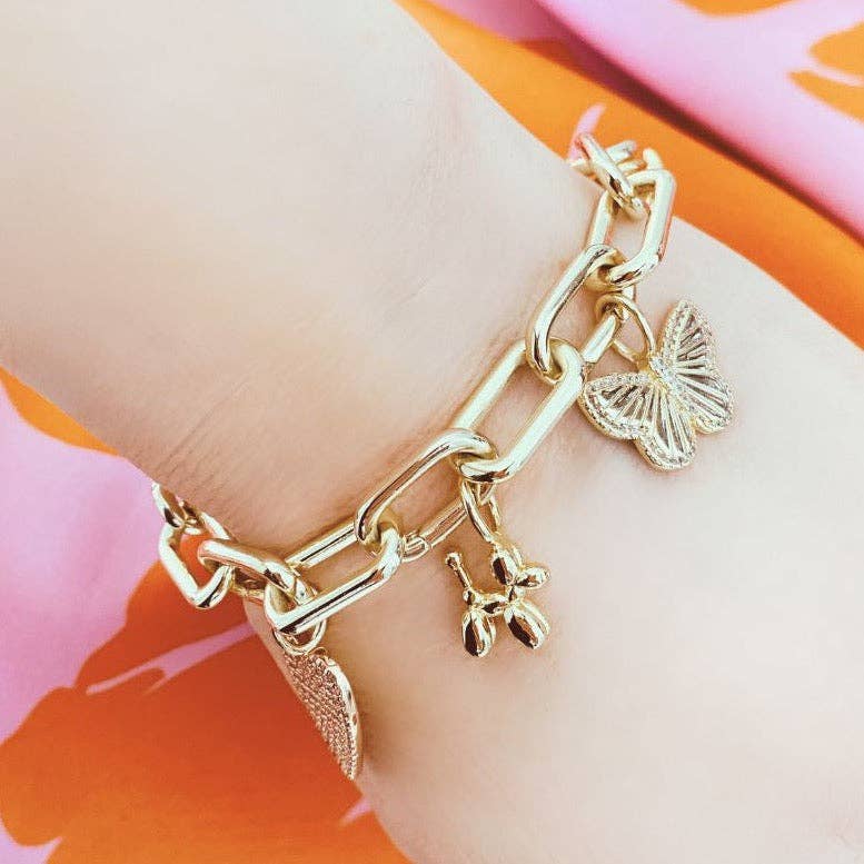 All For You Token Charm Bracelet - Buttercup Lynne Boutique