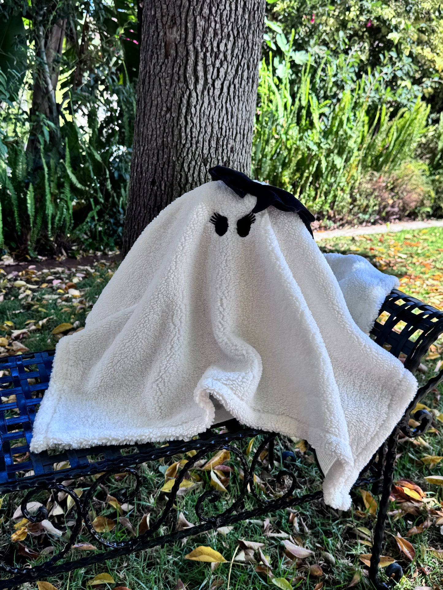 Bella Boo Sherpa Ghost Pillow - Buttercup Lynne Boutique