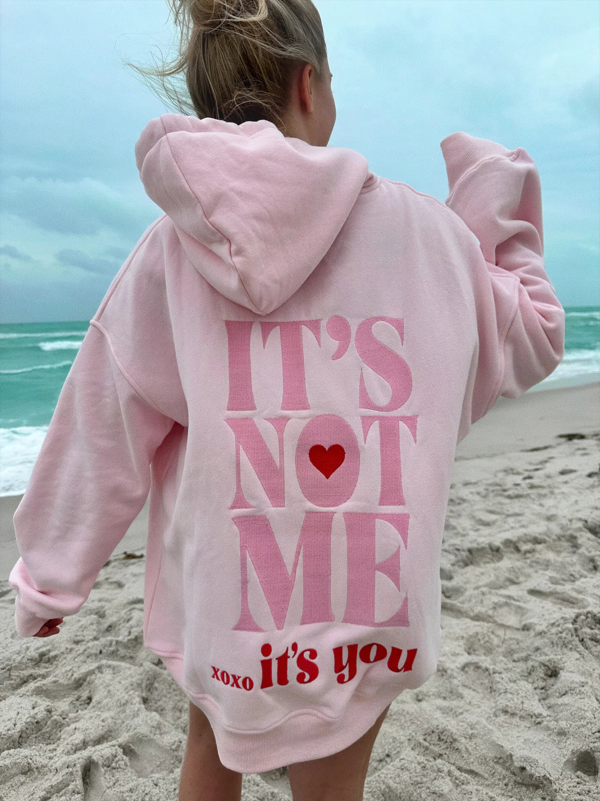 It's Not Me It's You - Light Pink Hoodie - Buttercup Lynne Boutique