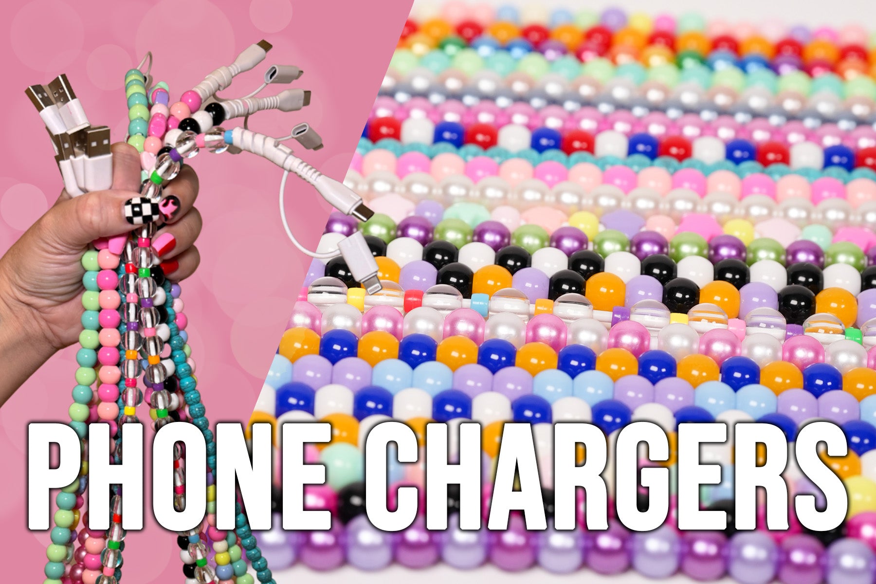Beaded Charging Cord – Viral TikTok USB-C & Lightning Cable | Buttercup Lynne - Buttercup Lynne Boutique
