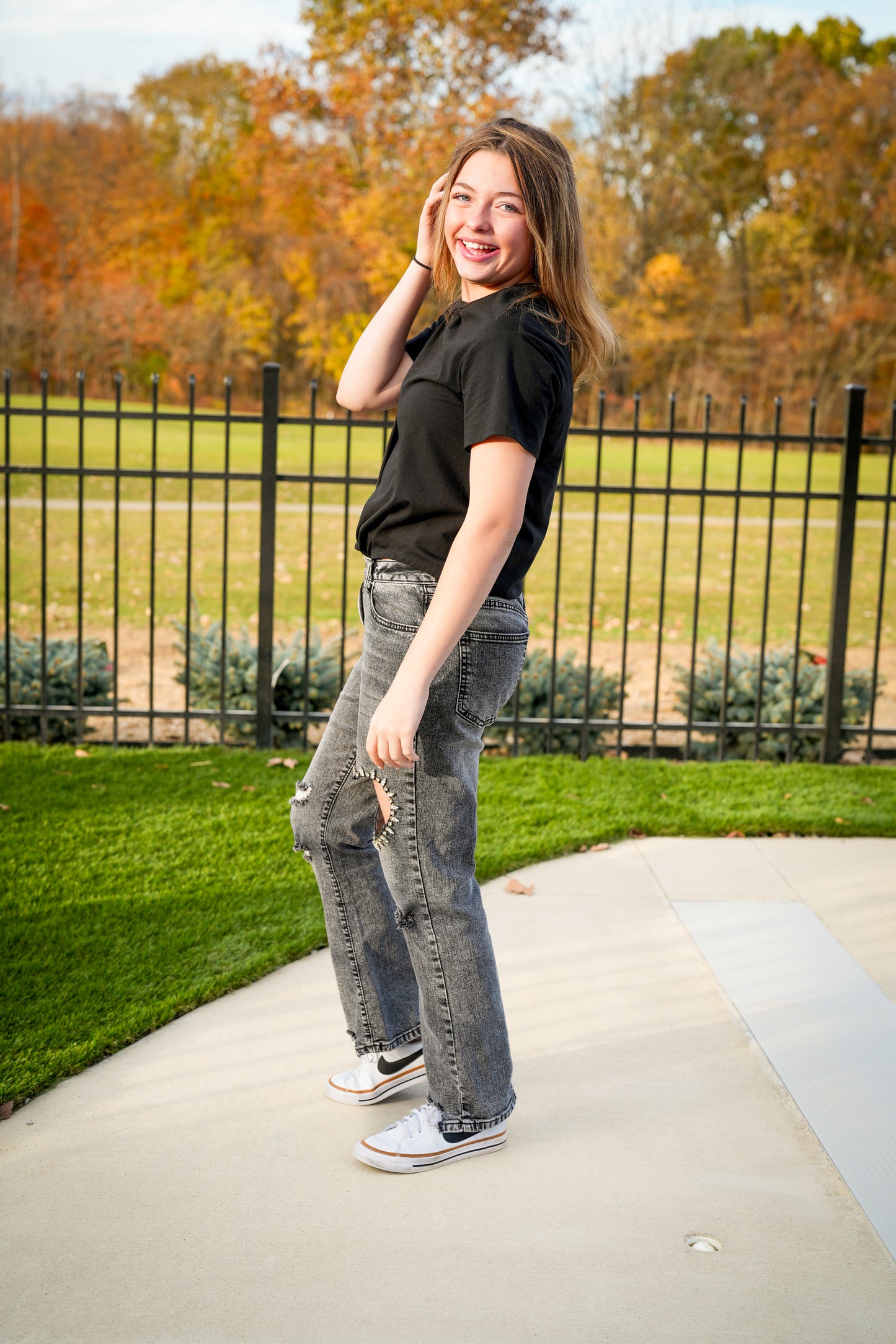 On My Heart Cut Out Denim Jeans - Buttercup Lynne Boutique