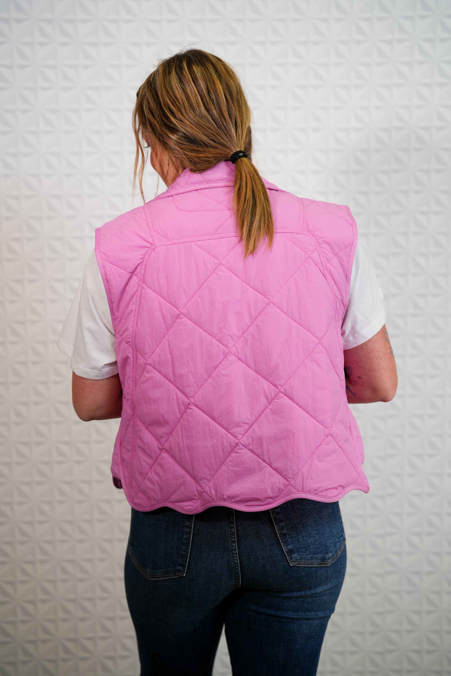 Always Mine Quilted Snap Button Up Vest - Buttercup Lynne Boutique
