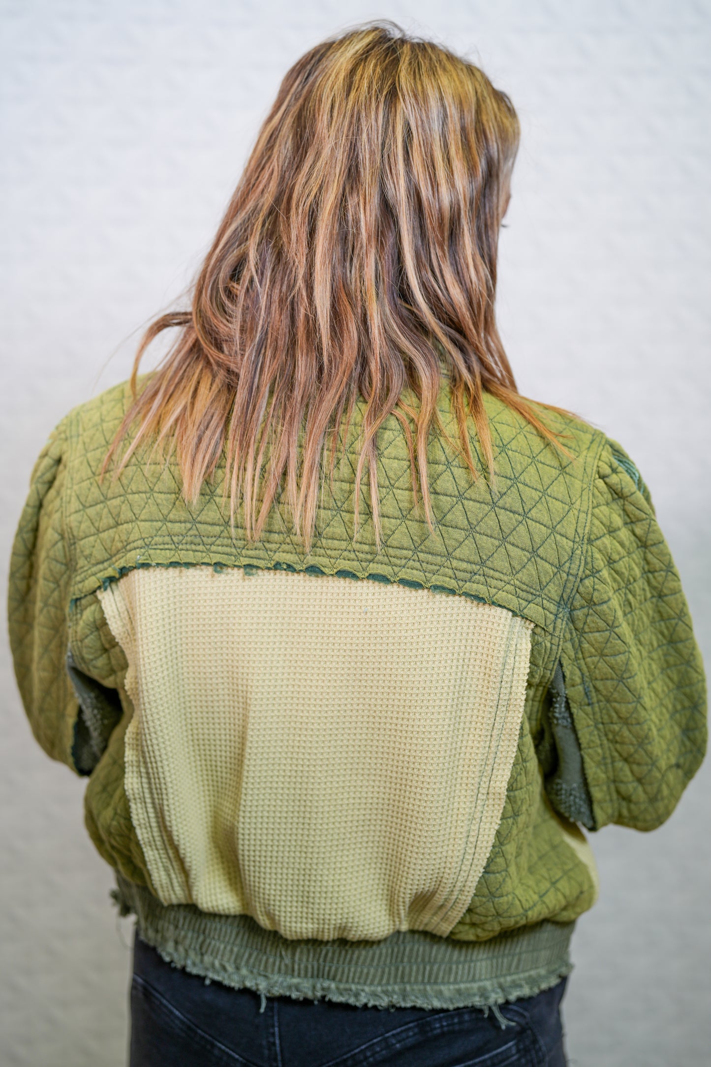The Next Level Embroidered Sleeve Quilted Jacket - Buttercup Lynne Boutique