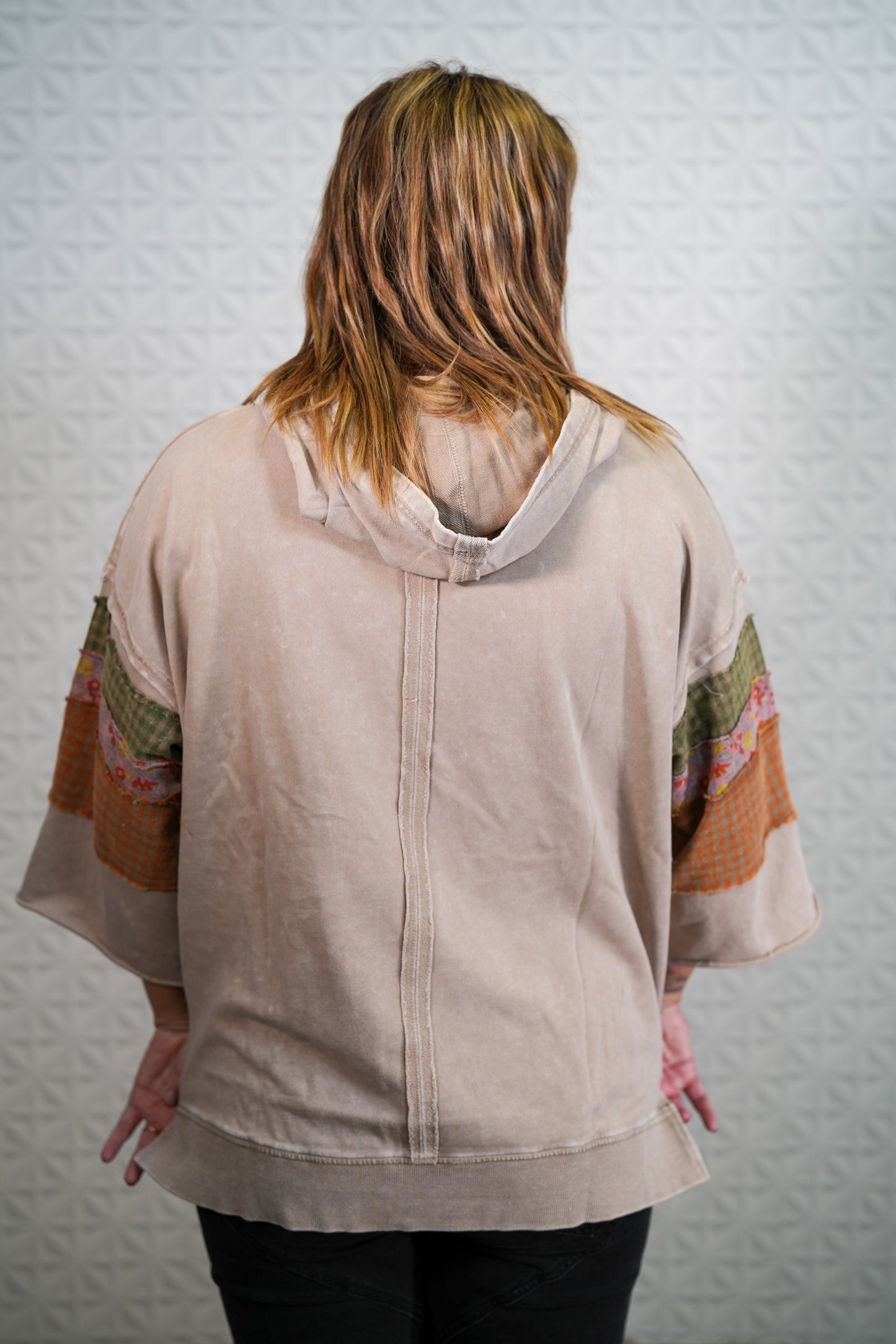 Believe It All Print Mix Hoodie - Buttercup Lynne Boutique