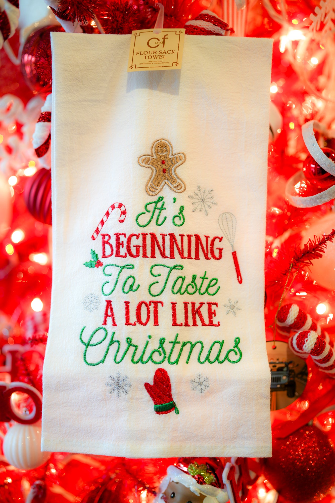 Beginning To Taste A Lot Like Christmas Towel - Buttercup Lynne Boutique