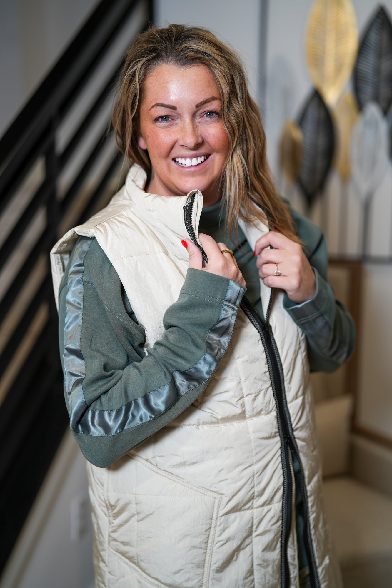 Totally In Padded Long Vest - Buttercup Lynne Boutique