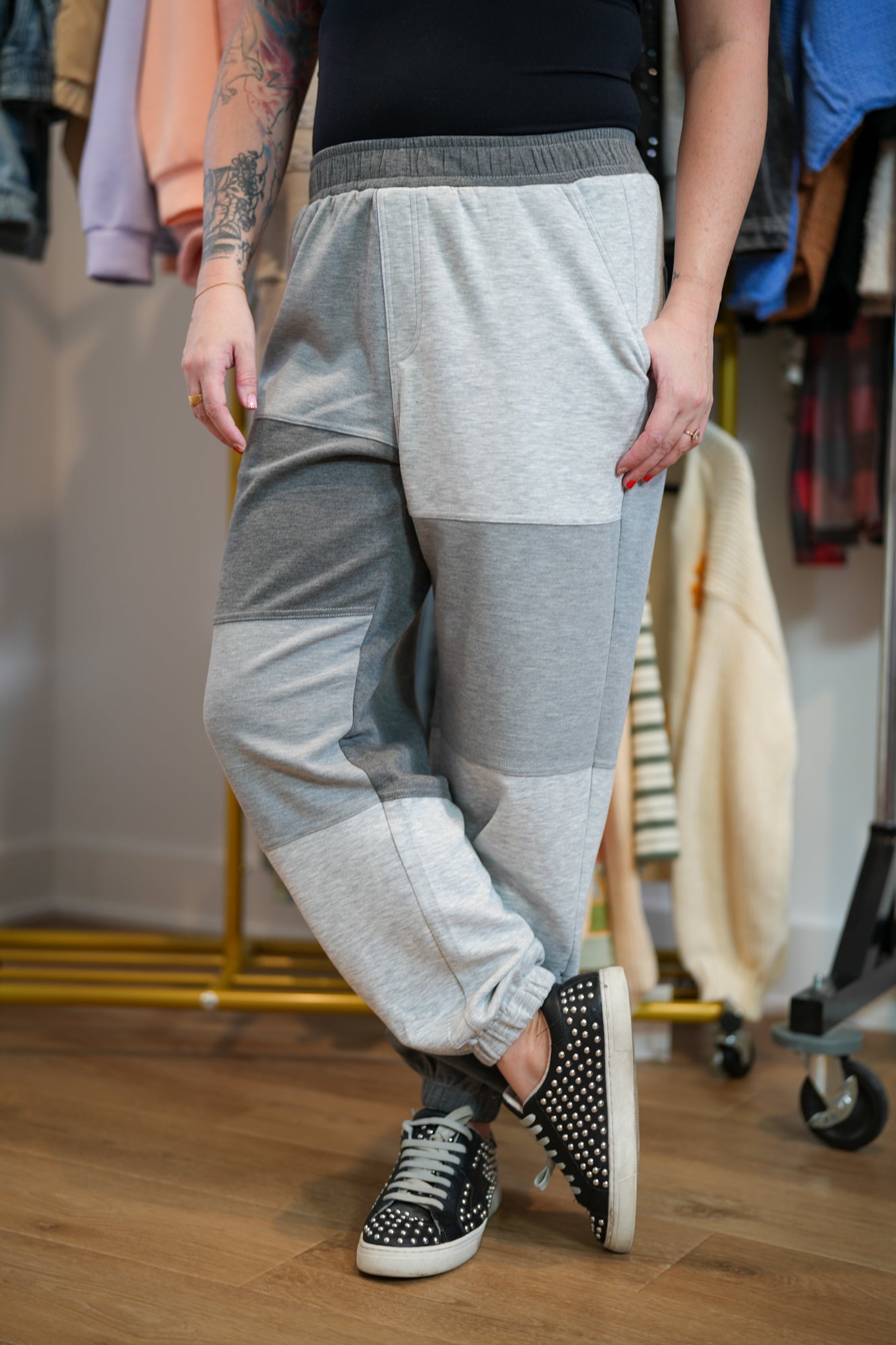 Perfectly Yours High Waisted Knit Jogger - Buttercup Lynne Boutique