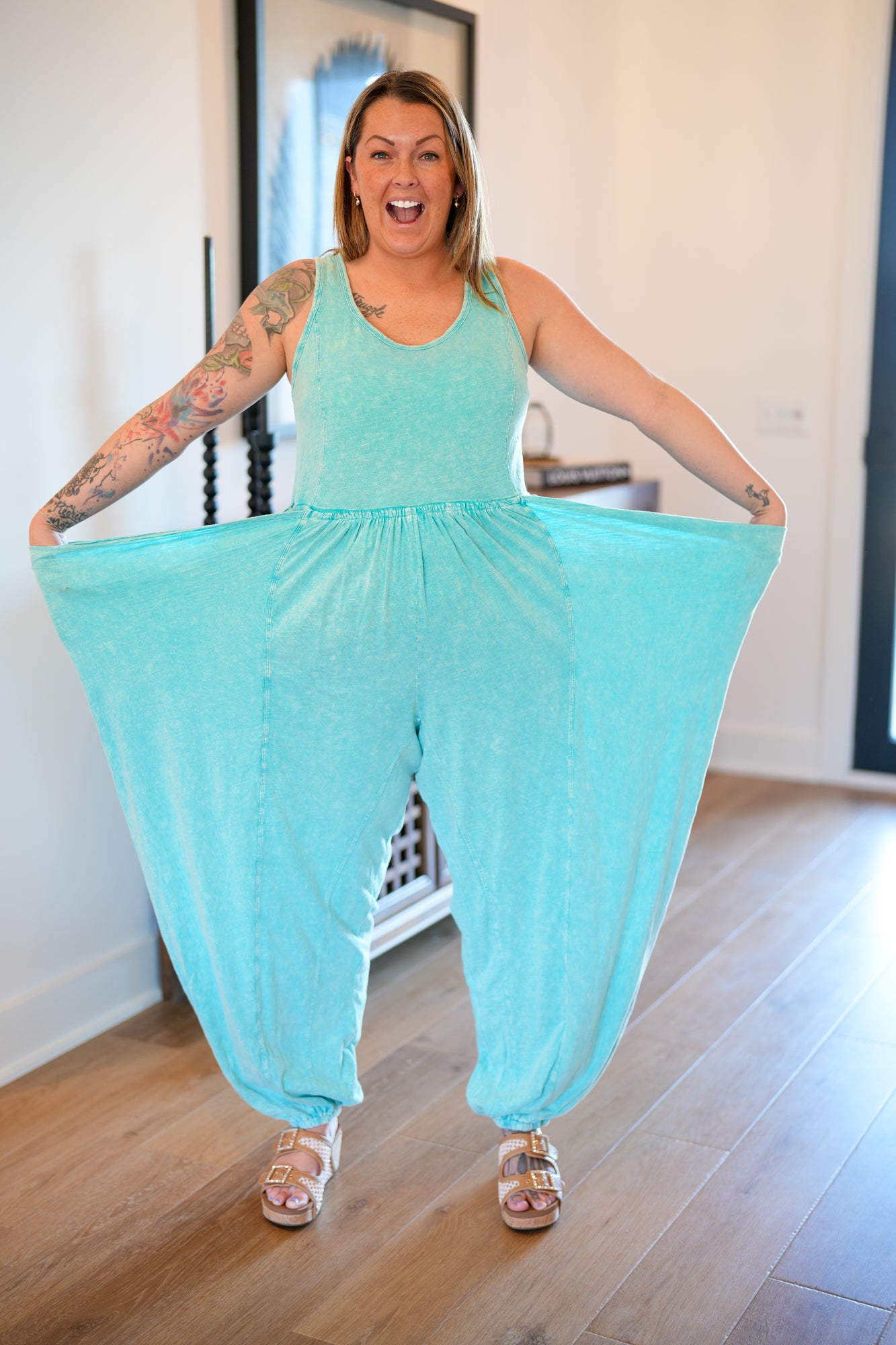 In It For You Washed Knit Jumpsuit - Buttercup Lynne Boutique