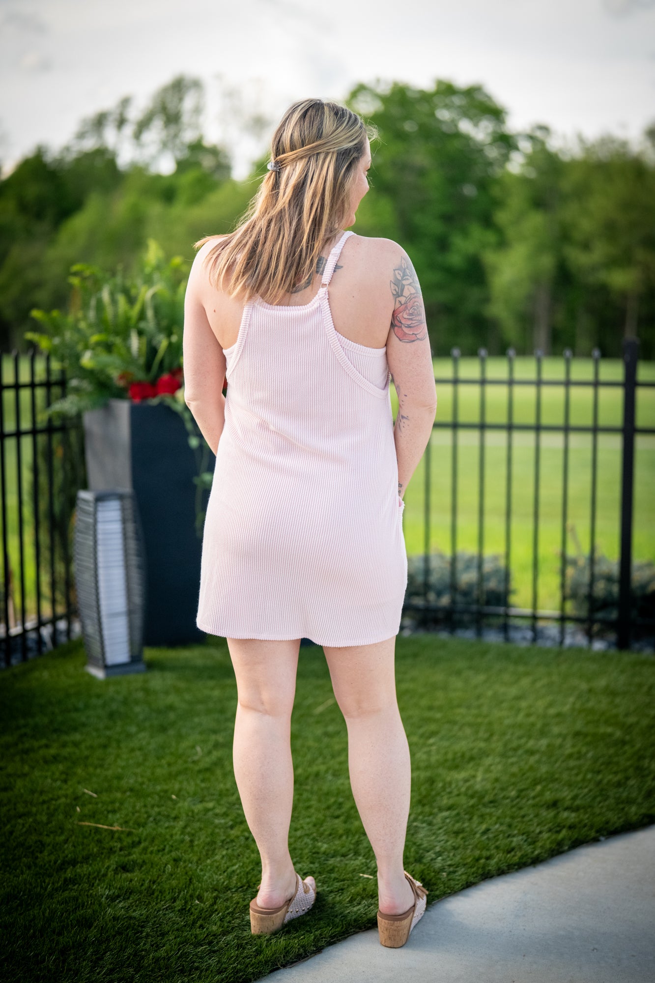 Play It Cool Mini Romper Dress - Buttercup Lynne Boutique