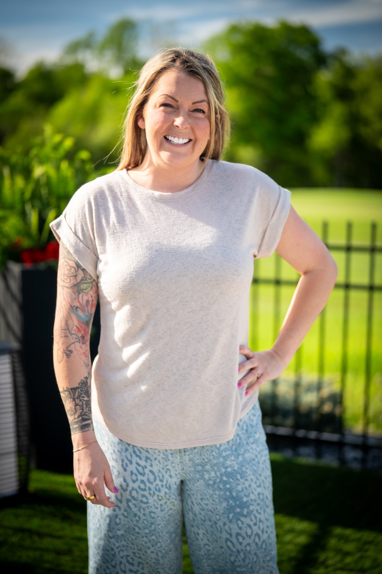 Soft Serve Slub Knit Tee - Buttercup Lynne Boutique