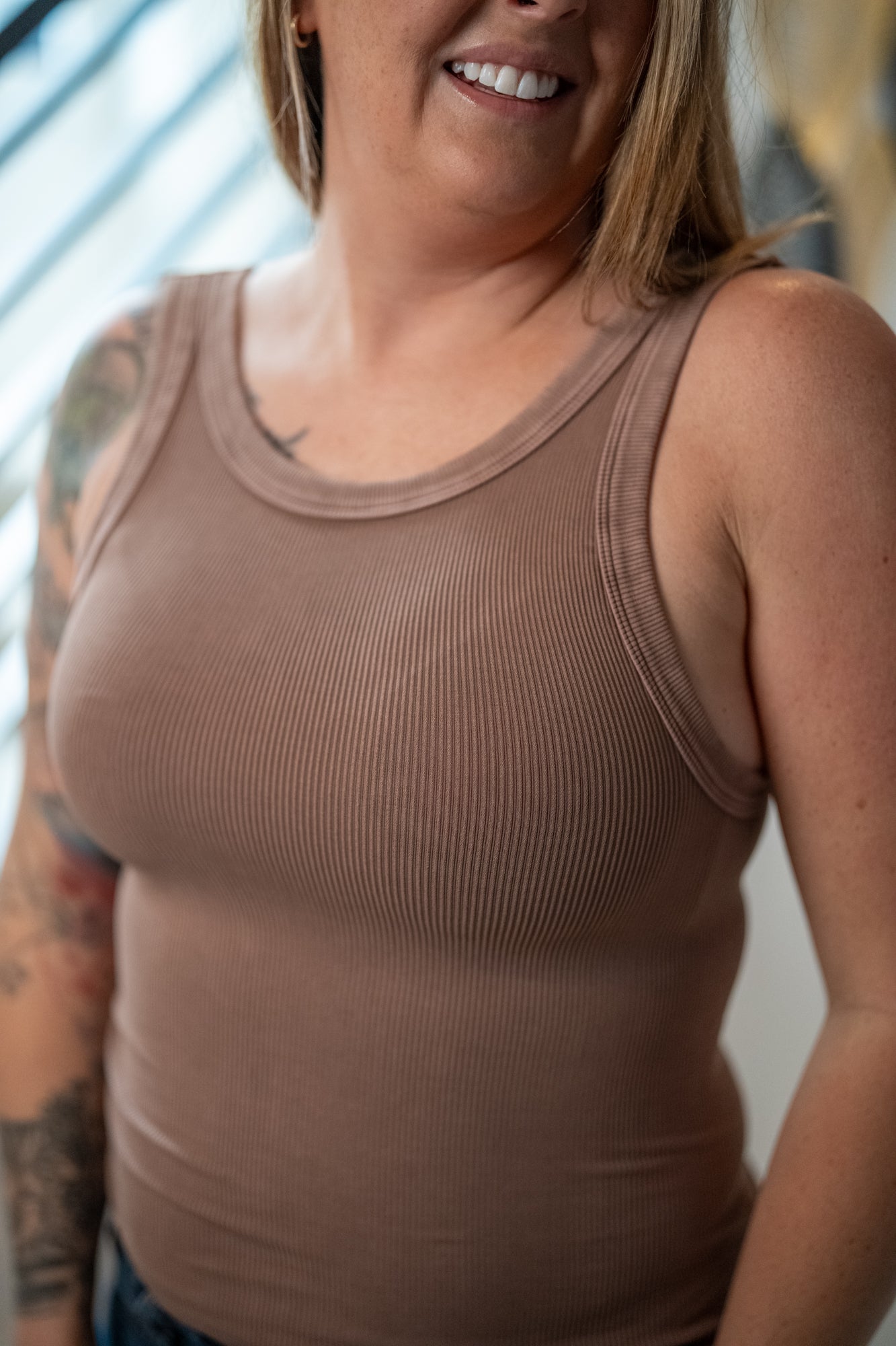 Vintage Reversible Ribbed Tank Top – Scoop or Crew Neck | Nikibiki USA - Buttercup Lynne Boutique