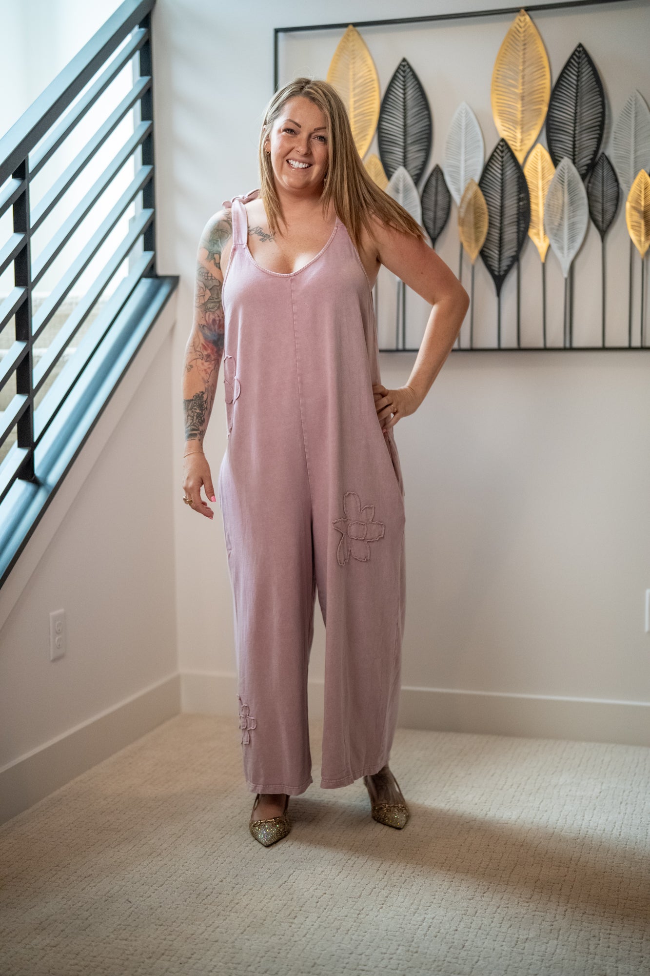 Best Day Ever Flower Patch Jumpsuit - Buttercup Lynne Boutique