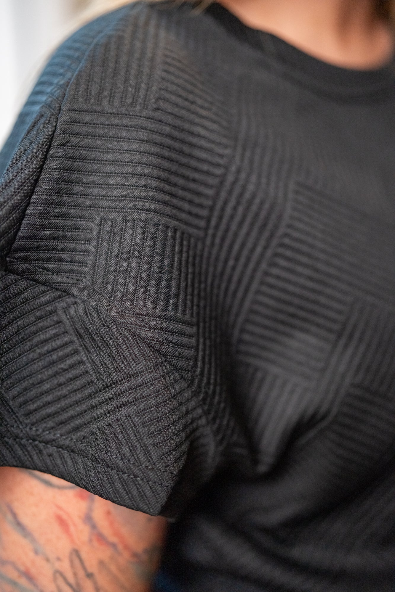 Textured Loose Fit T Shirt and Drawstring Pants Set (S-2XL) - Buttercup Lynne Boutique