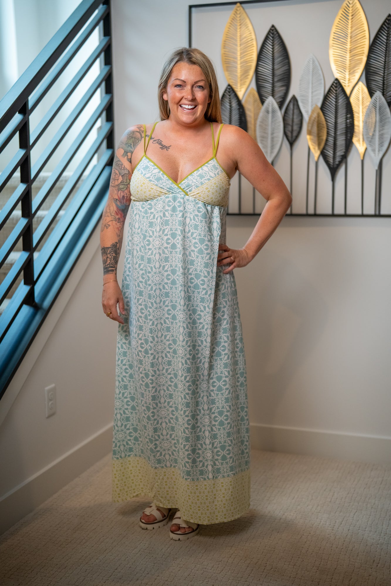 Lovestitch Tropical Escape Sleeveless Maxi Dress - Buttercup Lynne Boutique