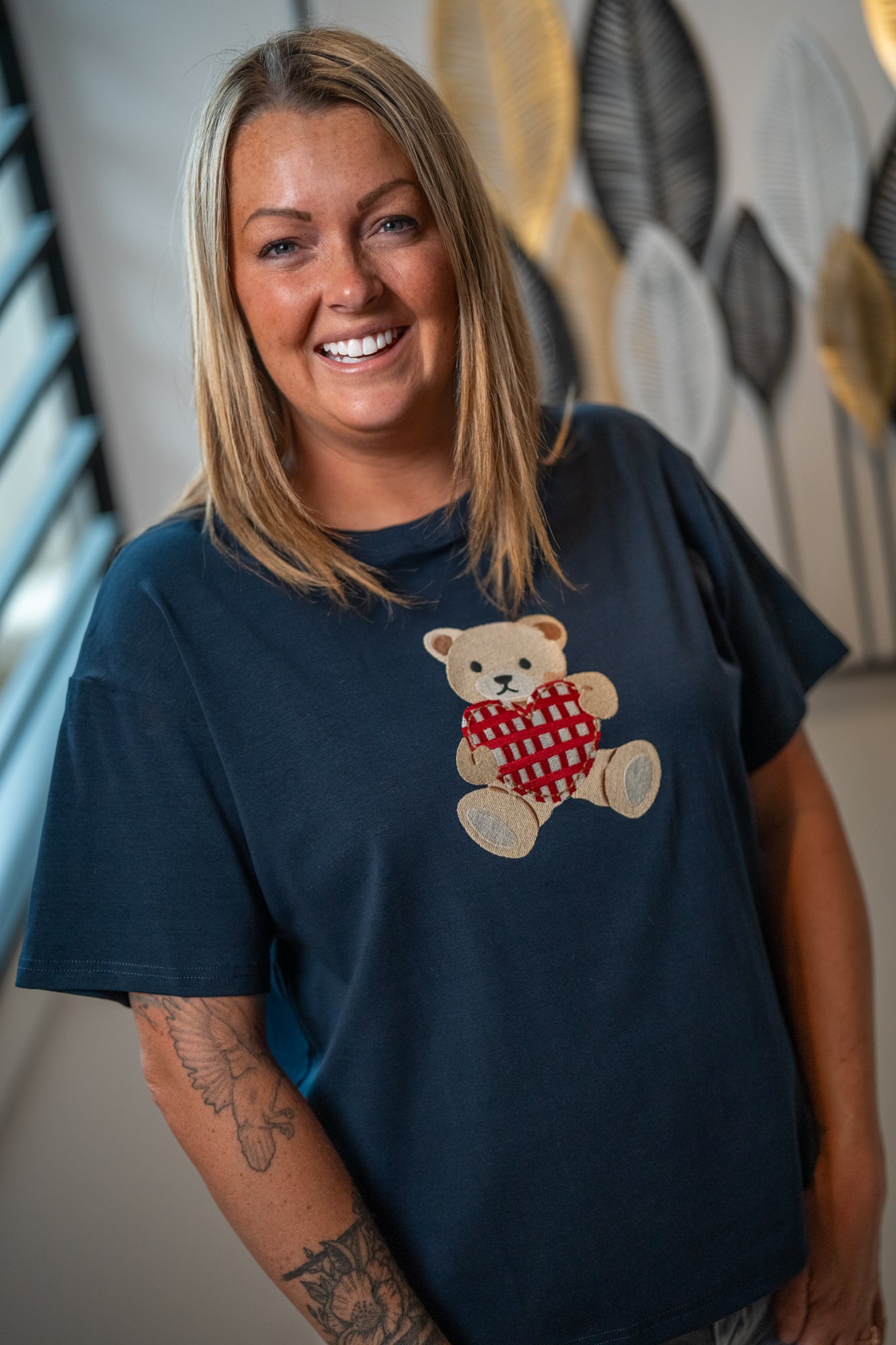 Gilli Teddy Bear Embroidered T-Shirt - Buttercup Lynne Boutique