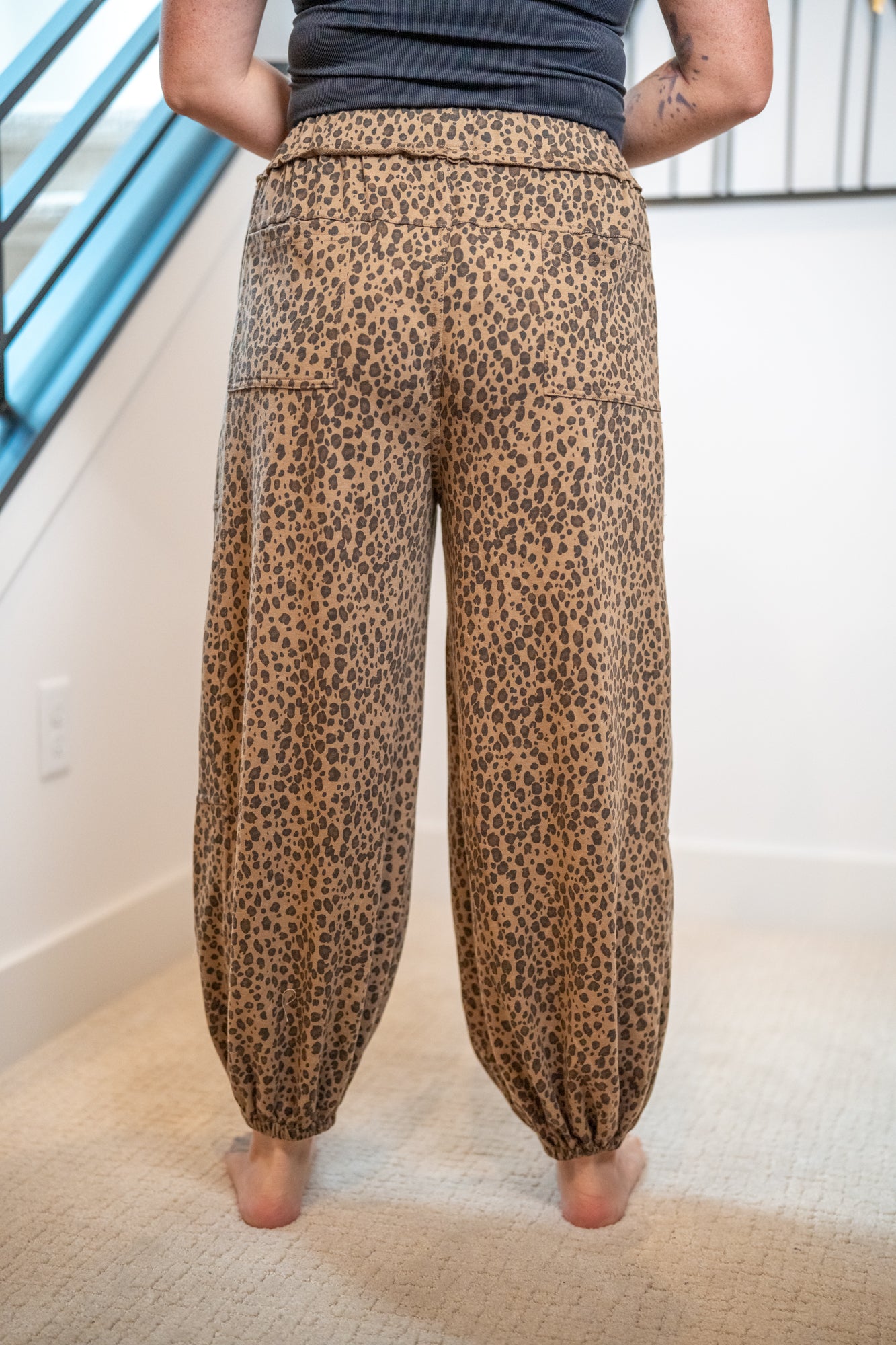 Easel Animal Print Joggers - Buttercup Lynne Boutique