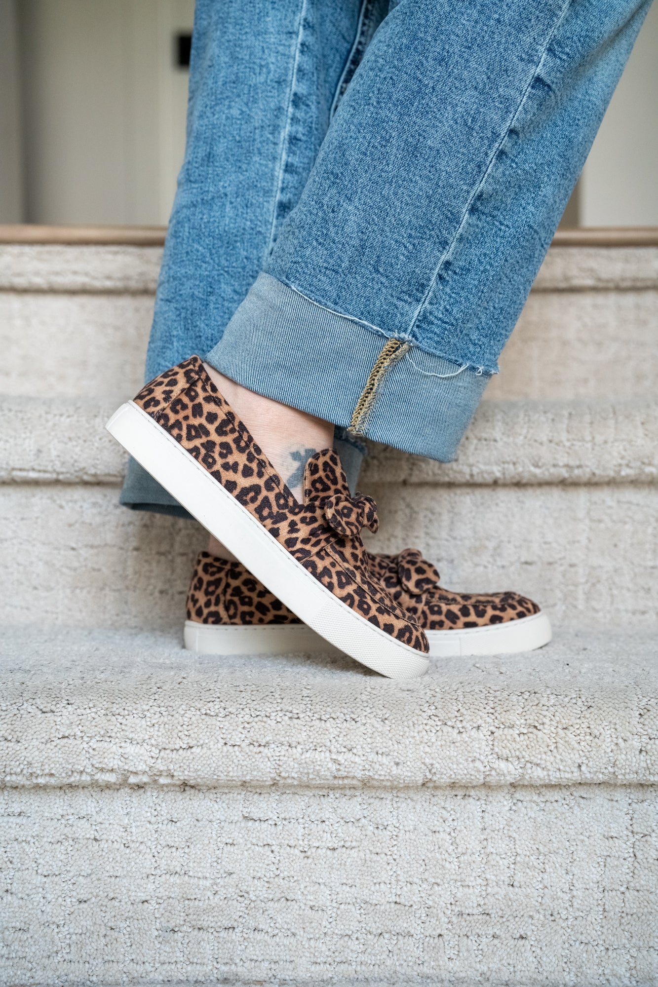 Corkys Why Knot Leopard Slip-On Sneaker - Buttercup Lynne Boutique