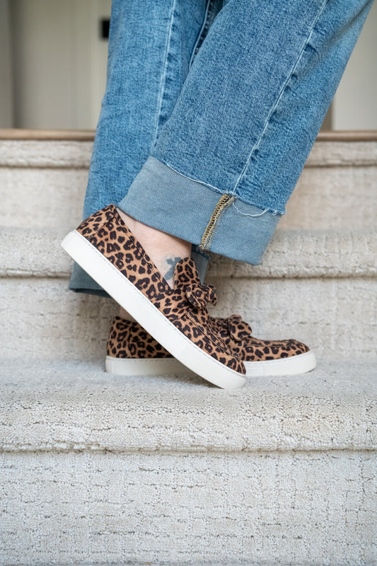 Corkys Why Knot Leopard Slip-On Sneaker - Buttercup Lynne Boutique