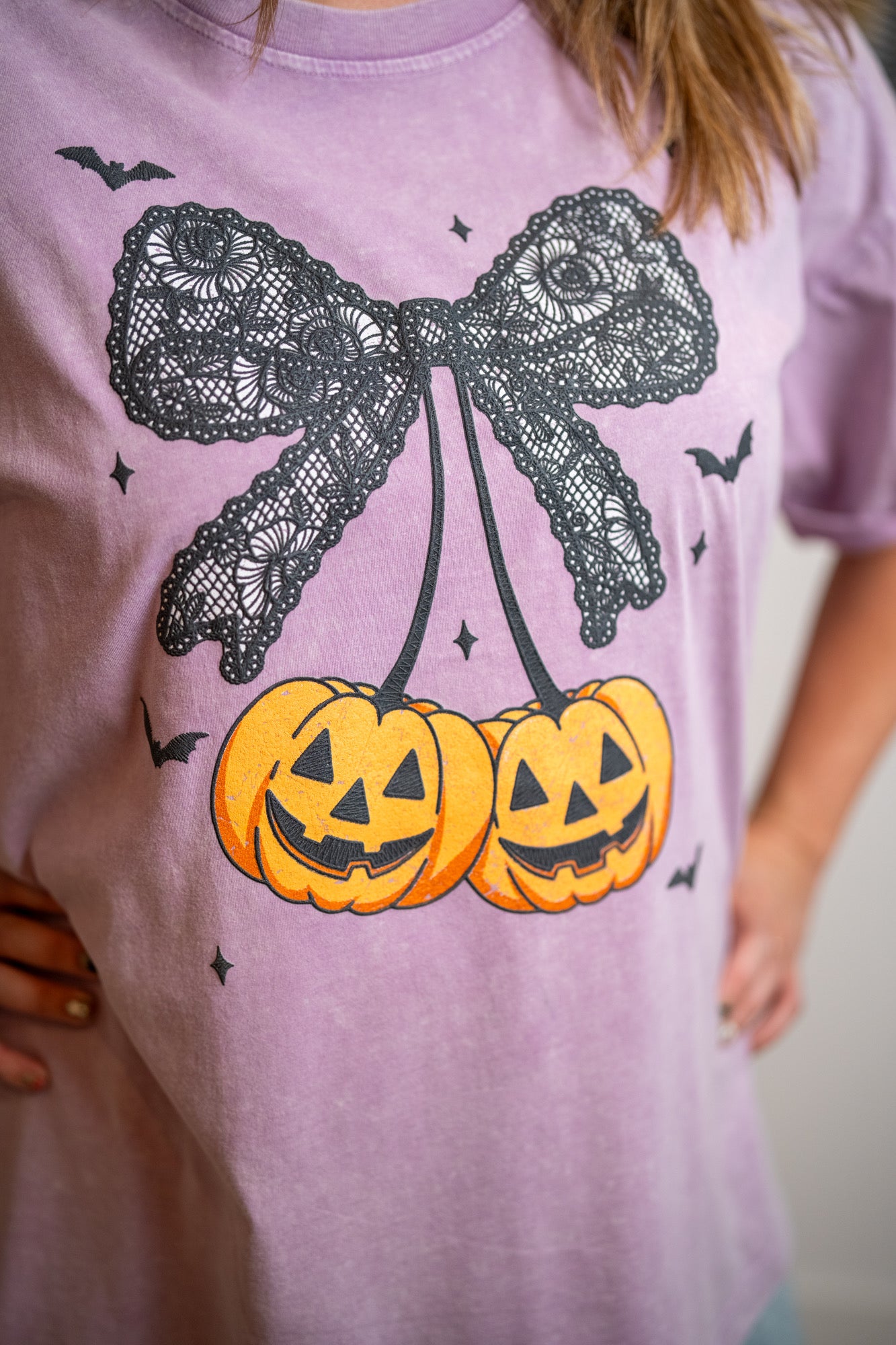 Zutter Cherry Pumpkin Bow Tee