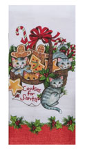 Meowy Christmas Dual Purpose Terry Towel