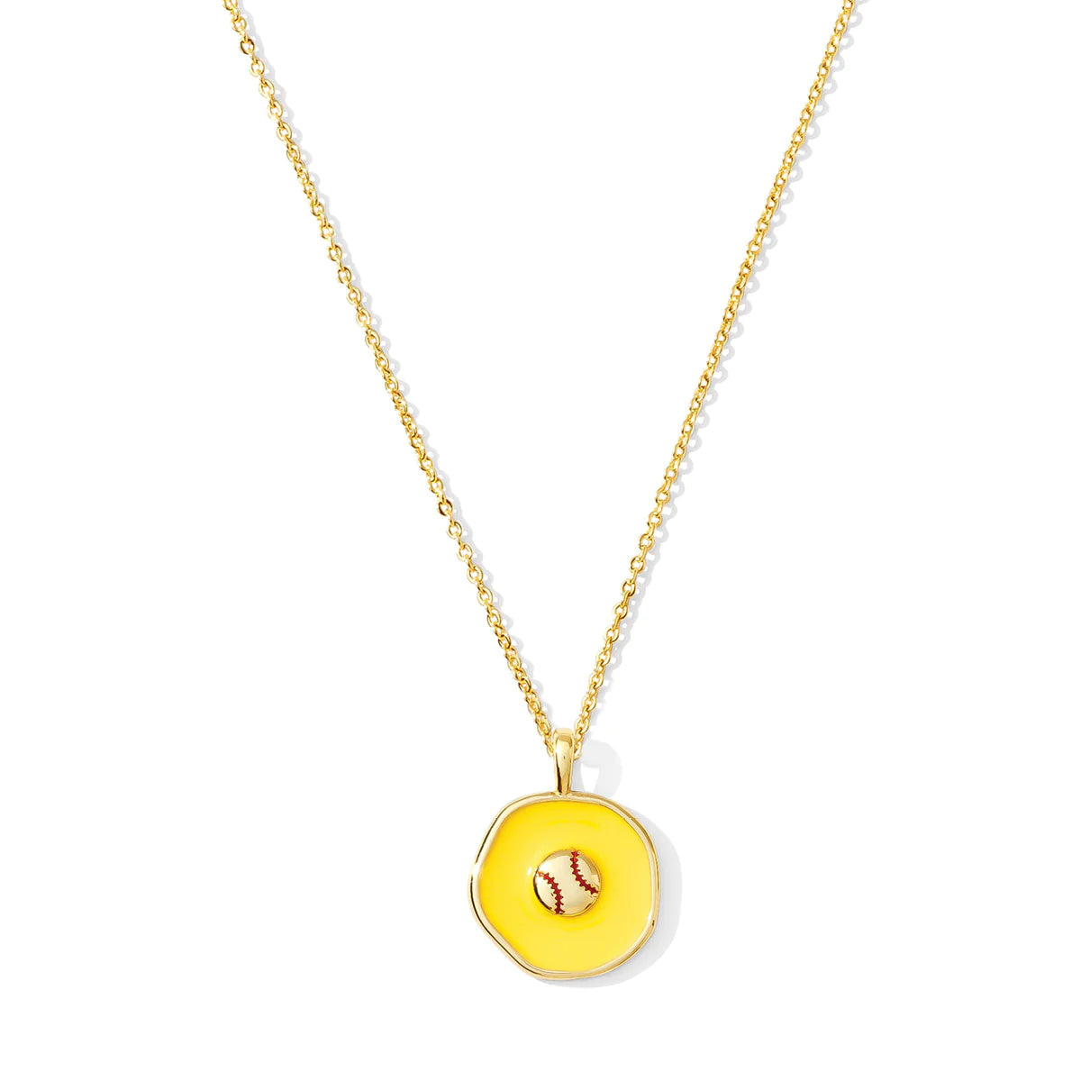 Softball Pendant Necklace - Buttercup Lynne Boutique
