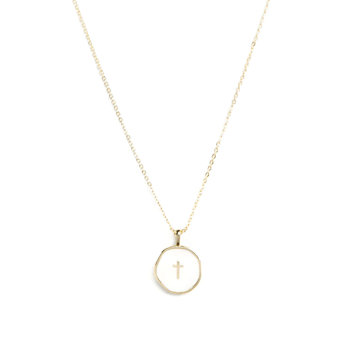 Tiny Simple Cross Pendant - Buttercup Lynne Boutique
