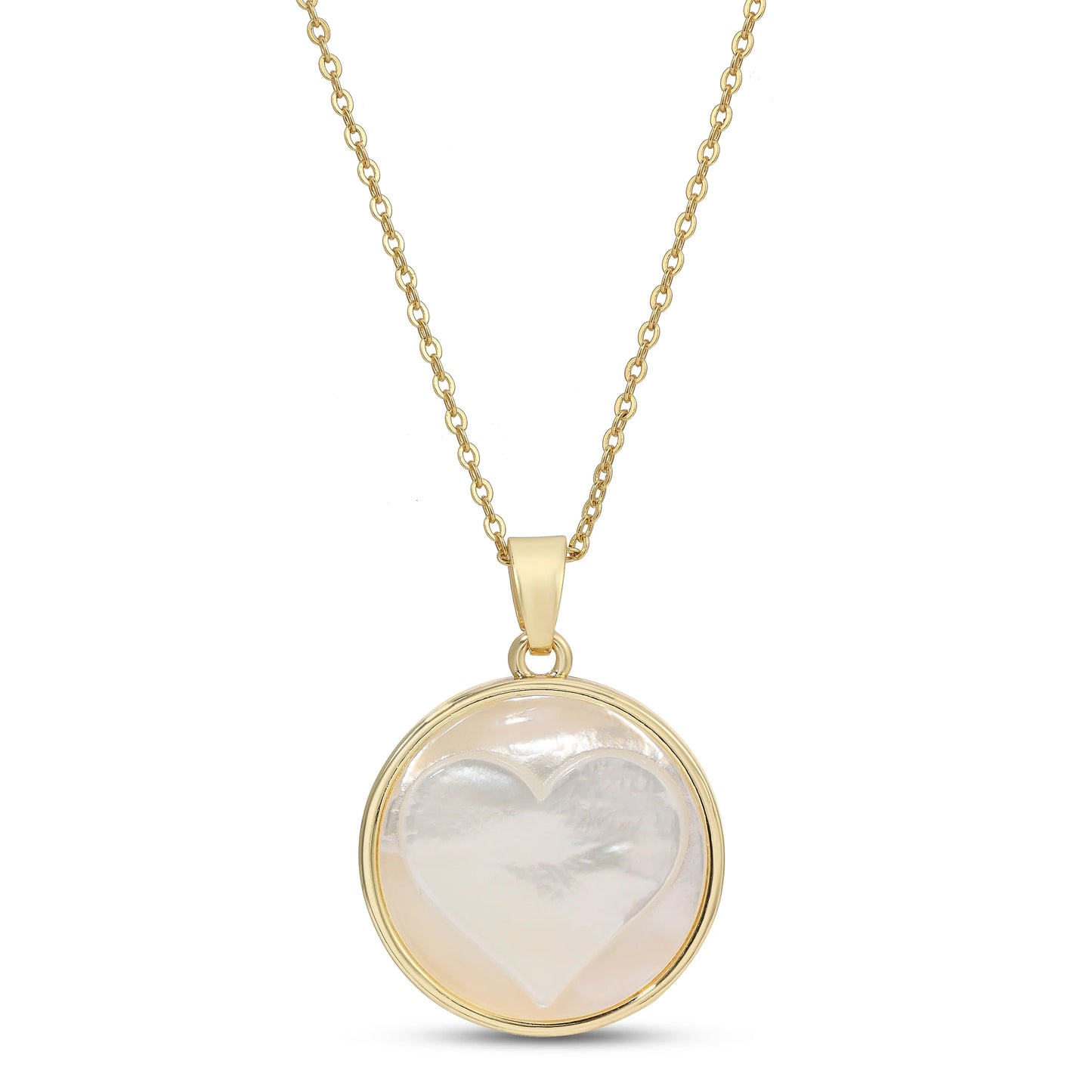 Etched Heart Pendant on a Sparkly Shell - Buttercup Lynne Boutique