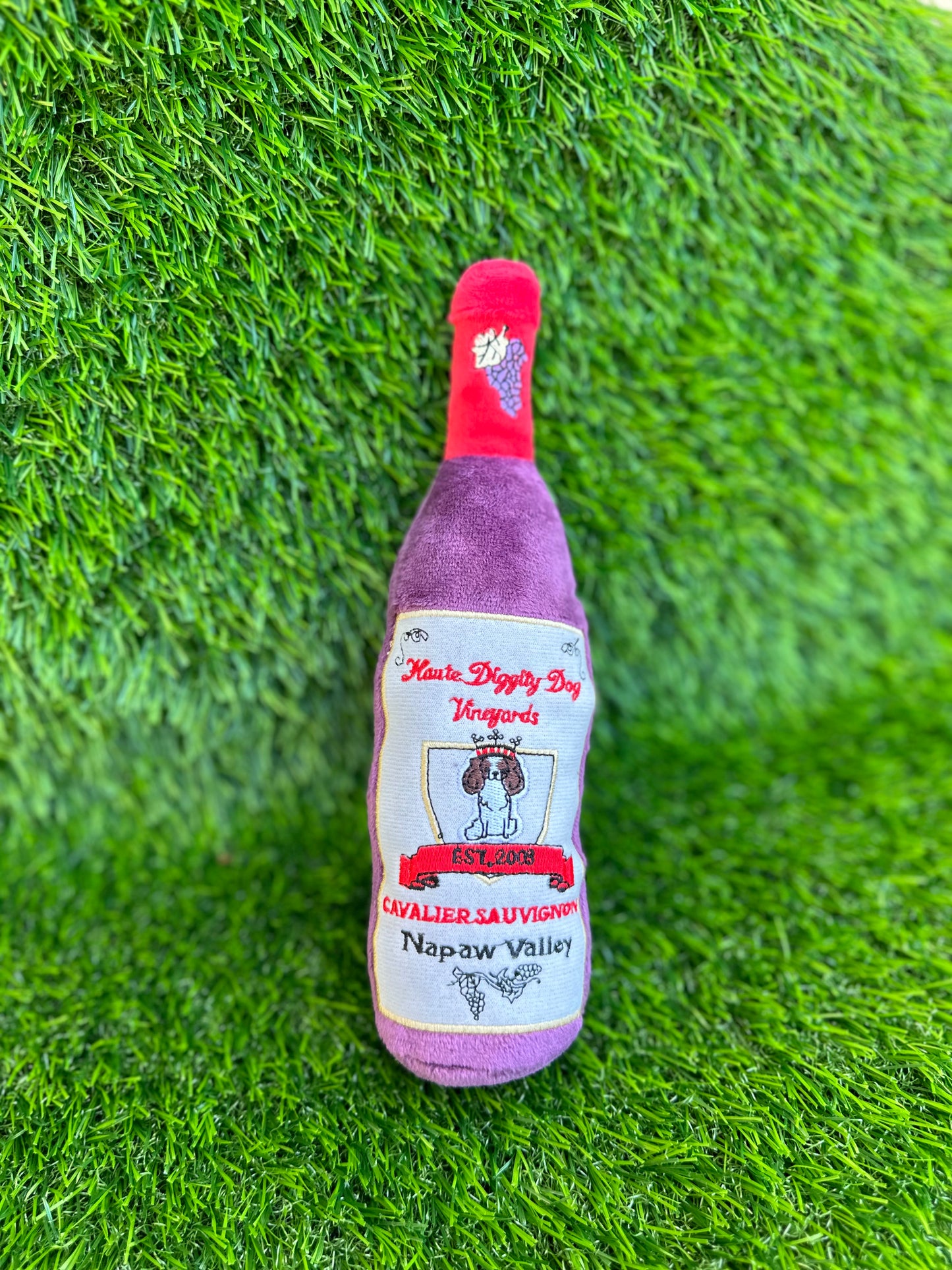 Cavalier Sauvignon Wine Bottle Toy - Buttercup Lynne Boutique