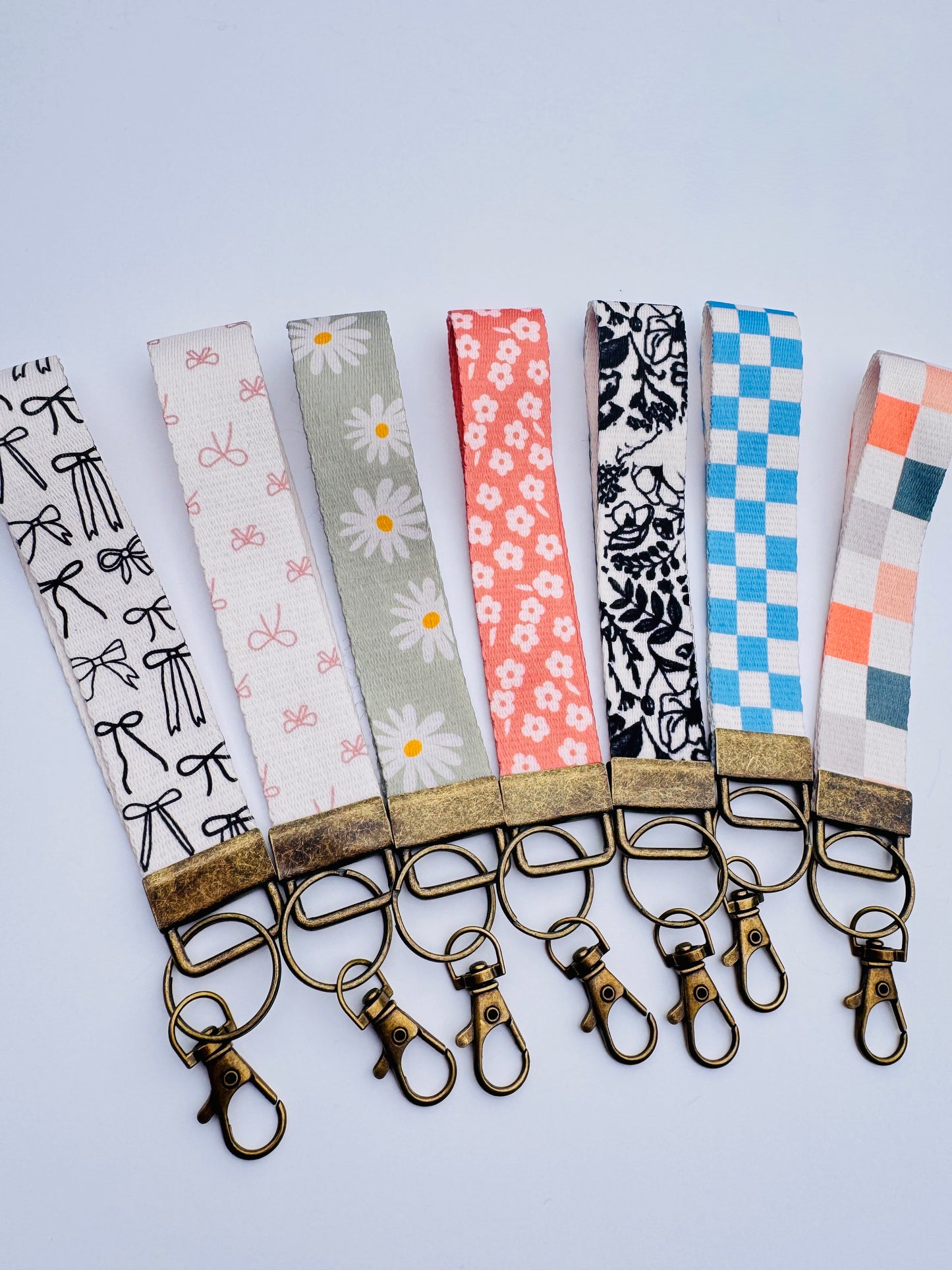 Canvas Wrist Phone Keychain Lanyard - Buttercup Lynne Boutique