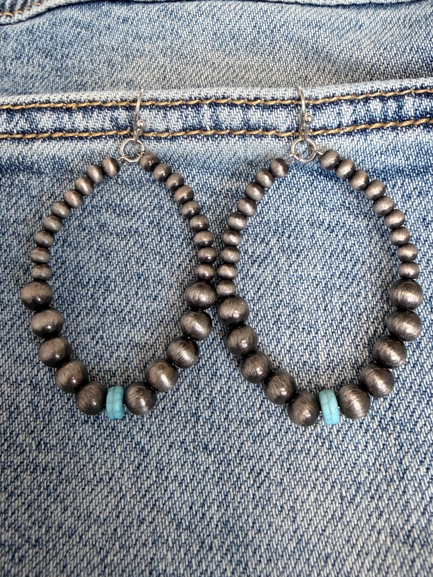 Cowgirl Chrome Teardrop Earrings – Cowgirl Chrome Accessory - Buttercup Lynne Boutique