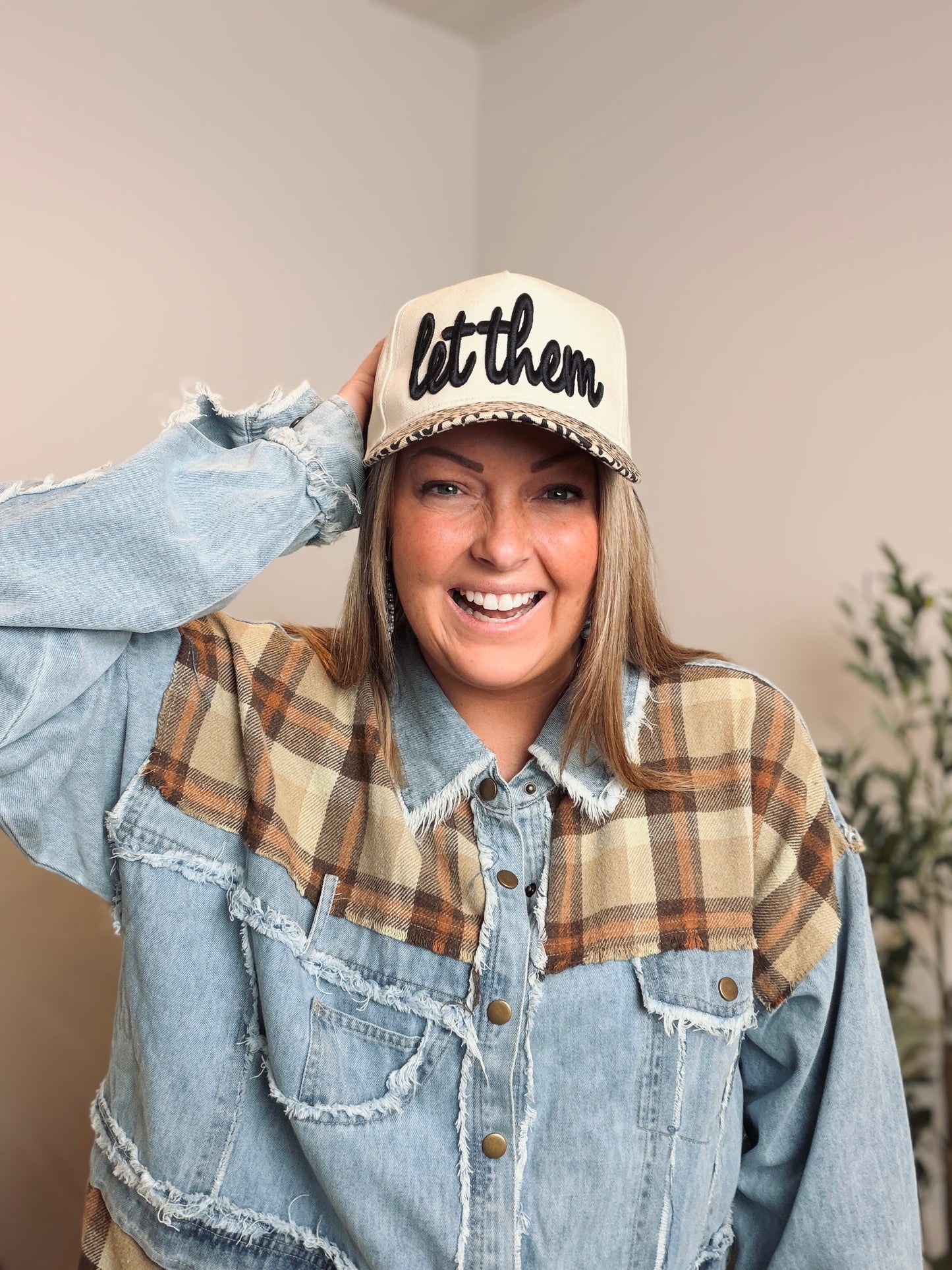 Buttercup Lynne “Let Them” Leopard Snapback Cap