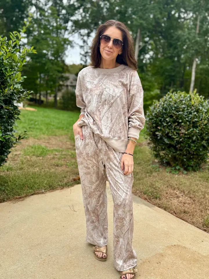 Moon Ryder Camo Sweatshirt and Pant Set