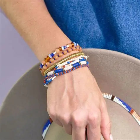 Amalfi Mixed Bracelet Stack of 8 - Buttercup Lynne Boutique