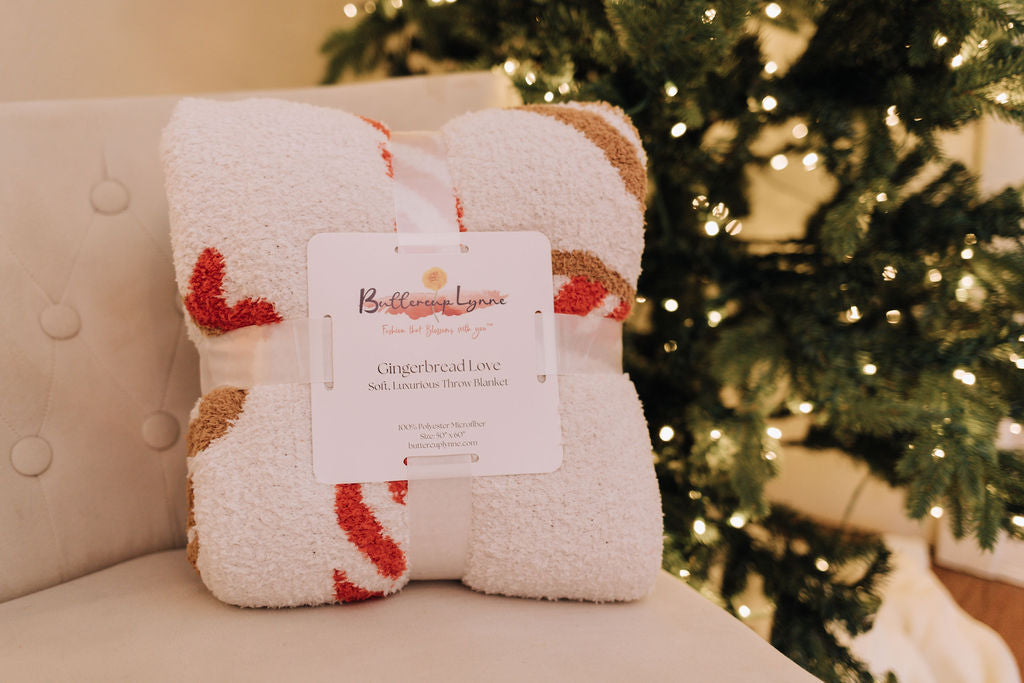 Gingerbread Love Blanket - Buttercup Lynne Boutique
