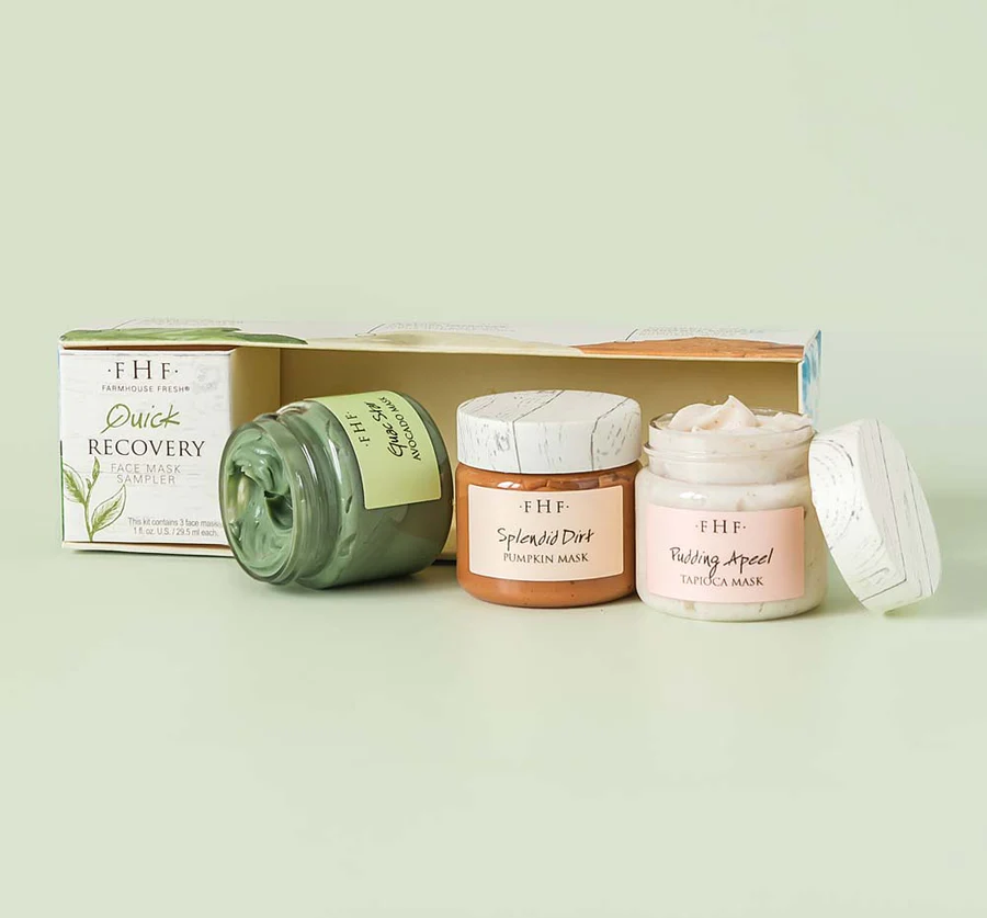 Farmhouse Fresh - Quick Recovery Face Mask Sampler Set - Buttercup Lynne Boutique