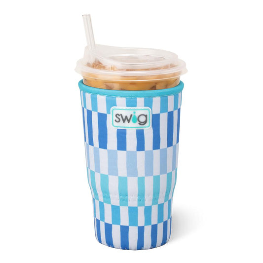 Glacier Stripe Iced Cup Coolie - Buttercup Lynne Boutique
