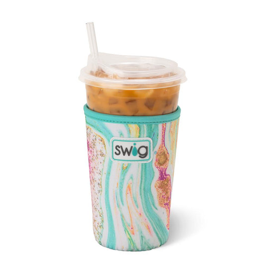 Wanderlust Iced Cup Coolie - Buttercup Lynne Boutique