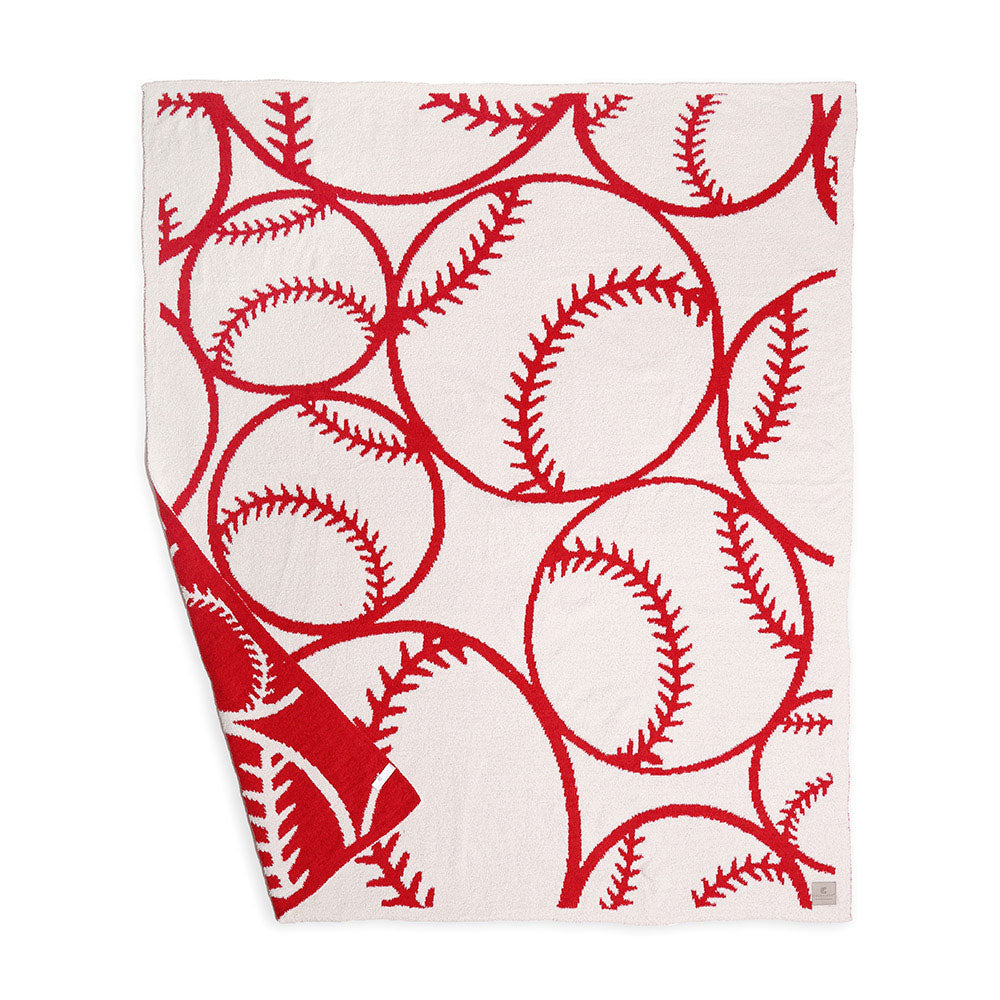 Baseball Throw Blanket - Buttercup Lynne Boutique