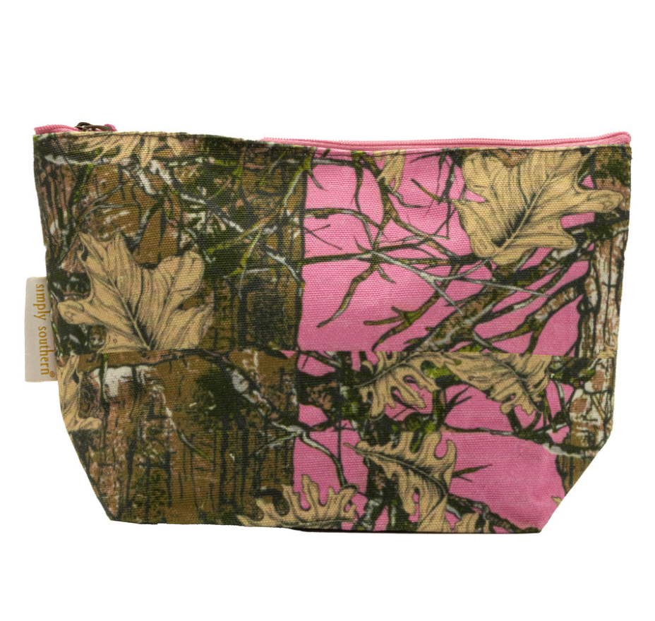 Simply Southern Pink Camouflage Travel Pouch