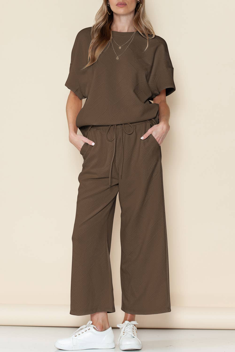 LDC Textured Loose Fit Set - Buttercup Lynne Boutique