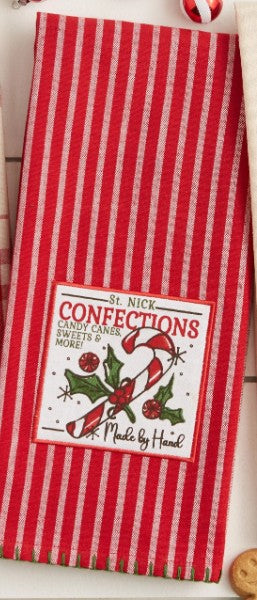 Holly Jolly Cookie Co Embellished Dishtowel
