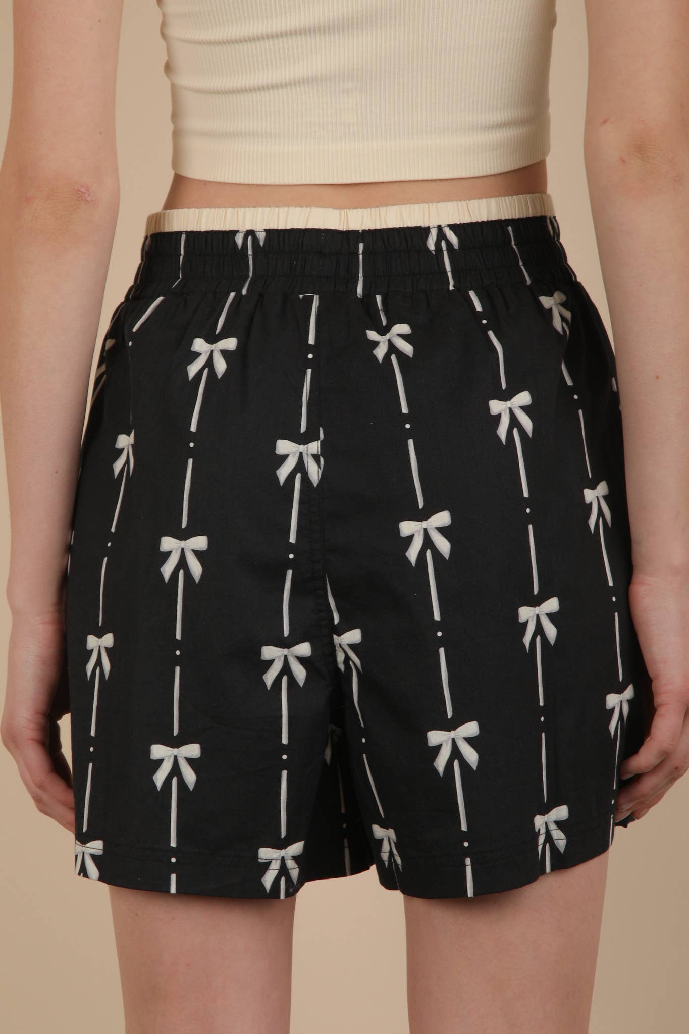 NP70904 Leopard & Bow Printed Boxer Shorts - Buttercup Lynne Boutique